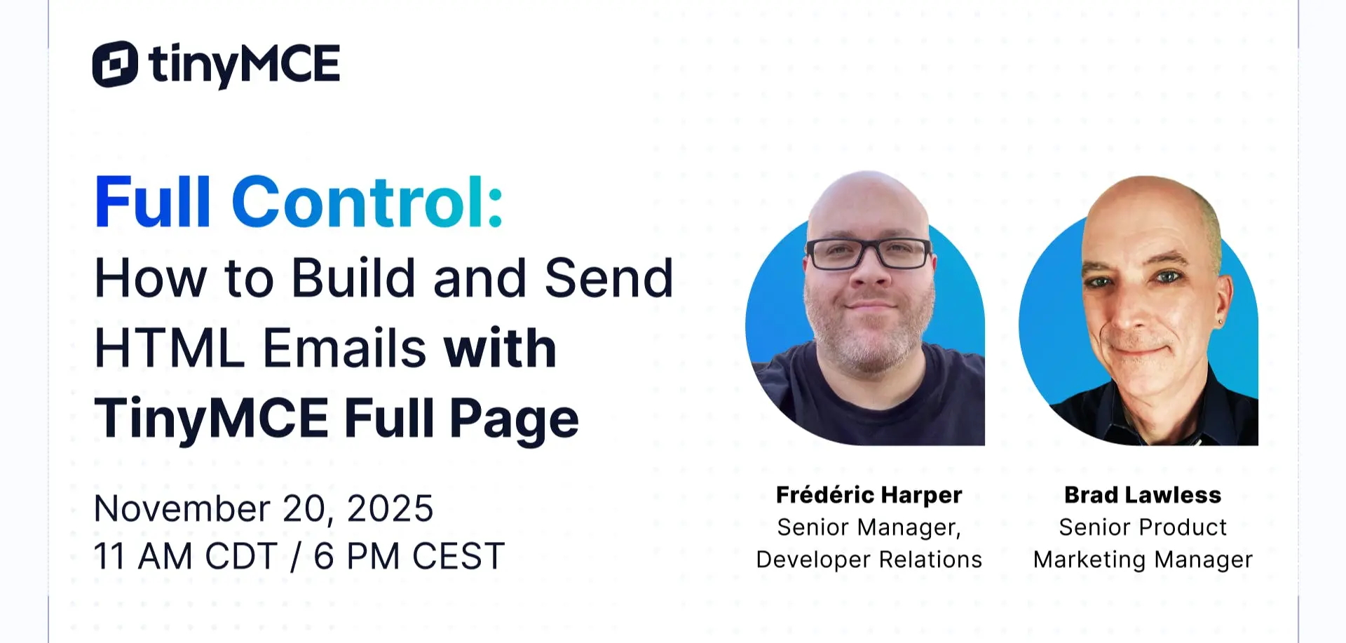 Full Page HTML Editing: Build and Send Emails with TinyMCE